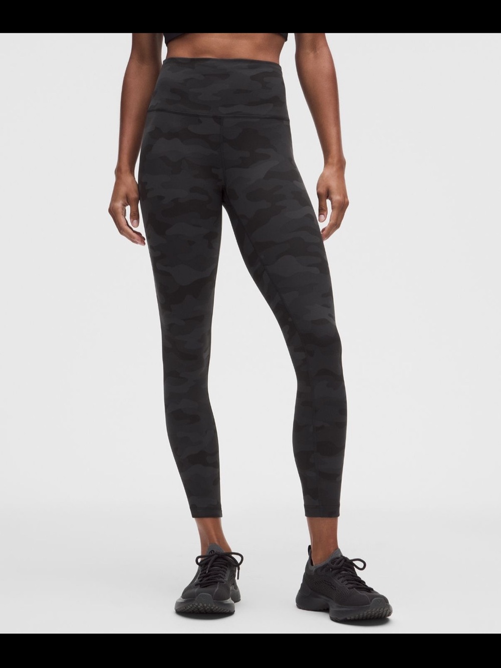 Lululemon High-Waist Black Camo Performance Leggings